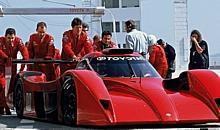 Toyota präsentiert den legendären Le Mans Rennwagen GT One mit Formel-1-Pilot Timo Glock am Steuer beim AvD-Oldtimer-Grand-Prix am Nürburgring. Foto: Auto-Reporter/Toyota